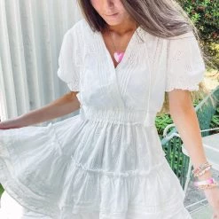 Indie Collection Paris Eyelet Dress USA Collection