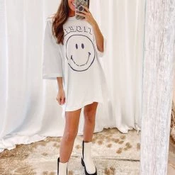 Indie Collection Tiger Smiles Oversized Tee