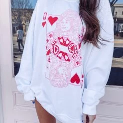 Indie Collection Queen Of Hearts Pullover Pullovers + Hoodies