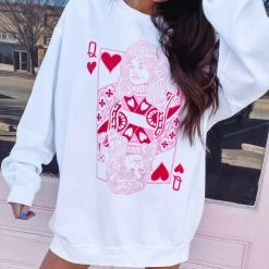 Indie Collection Queen Of Hearts Pullover Pullovers + Hoodies
