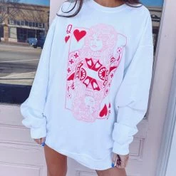 Indie Collection Queen Of Hearts Pullover Pullovers + Hoodies