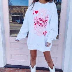 Indie Collection Queen Of Hearts Pullover Pullovers + Hoodies