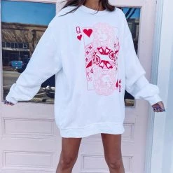 Indie Collection Queen Of Hearts Pullover Pullovers + Hoodies