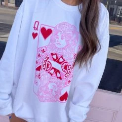 Indie Collection Queen Of Hearts Pullover Pullovers + Hoodies