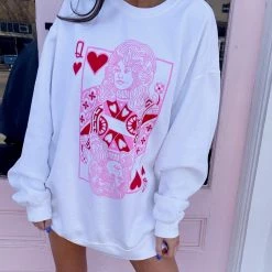 Indie Collection Queen Of Hearts Pullover Pullovers + Hoodies