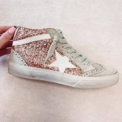 Indie Collection Rose Gold Mid Top Sneakers New Arrivals