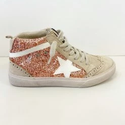 Indie Collection Rose Gold Mid Top Sneakers New Arrivals