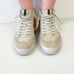 Indie Collection Rose Gold Mid Top Sneakers New Arrivals