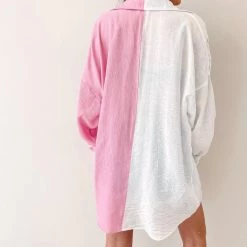 Indie Collection Vacay Collection Two Toned Button Up