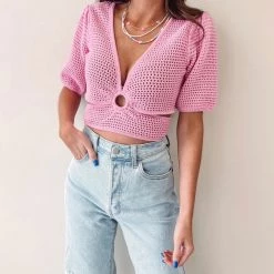 Indie Collection Millie Crochet Top New Arrivals