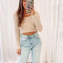 Indie Collection Emmy Crop Sweater New Arrivals