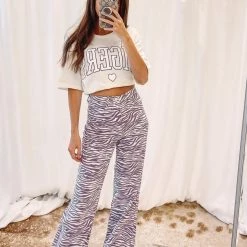 Indie Collection New Arrivals Printed Denim Pants