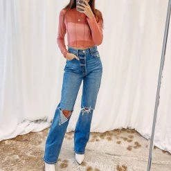 Indie Collection Nikko Dad Jeans - Medium Wash New Arrivals