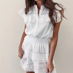 Indie Collection Milan Ruffle Top