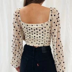 Indie Mae Polka Dot Top Clothes