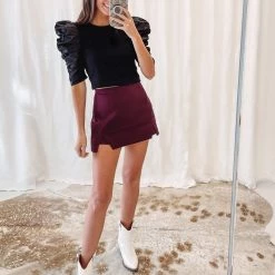 Indie Collection New Arrivals Mikka Puff Sleeve Top