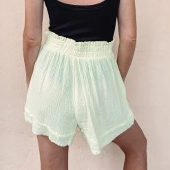 Indie Collection Lime Cover-Up Shorts Vacay Collection