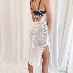 Indie Collection Vacay Collection Crochet Cover Up Dress