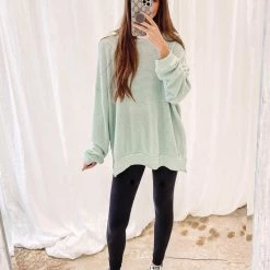 Indie Mae Savannah Waffle Pullover