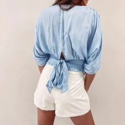 Indie Collection USA Collection Cream Faux Leather Skort