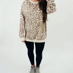 Indie Mae Sale Leopard Print Pullover