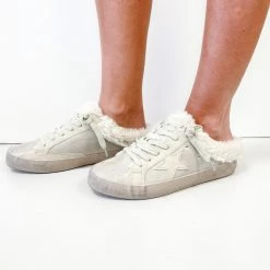 Indie Collection Sherpa Slide Sneakers Shoes