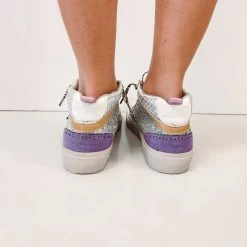 Indie Collection Silver Sparkle Mid Top Sneakers