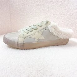 Indie Collection Sherpa Slide Sneakers Shoes