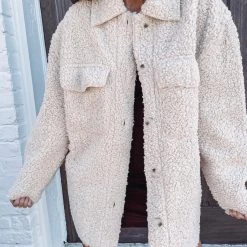 Indie Collection New Arrivals Jayde Sherpa Shacket