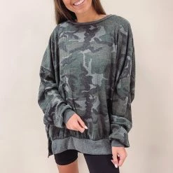 Indie Mae Camo Pullover
