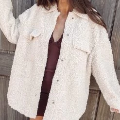 Indie Collection New Arrivals Jayde Sherpa Shacket