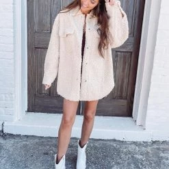 Indie Collection New Arrivals Jayde Sherpa Shacket