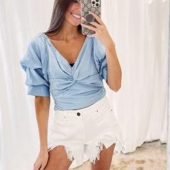 Indie Collection New Arrivals White Denim Shorts