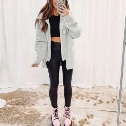 Indie Collection Katie Fuzzy Shacket New Arrivals