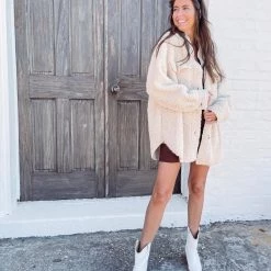 Indie Collection New Arrivals Jayde Sherpa Shacket