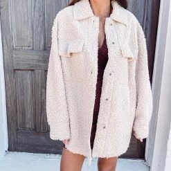 Indie Collection New Arrivals Jayde Sherpa Shacket