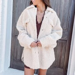 Indie Collection New Arrivals Jayde Sherpa Shacket