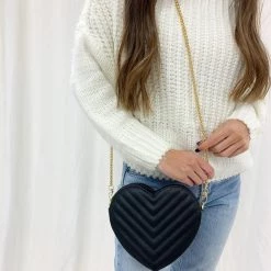 Indie Mae Quilted Heart Crossbody Accessories
