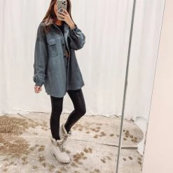 Indie Collection New Arrivals Oversized Amelia Shacket