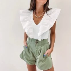 Indie Collection New Arrivals Drew Ruffle Bodysuit