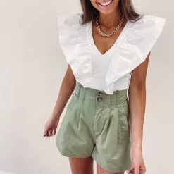 Indie Collection New Arrivals Drew Ruffle Bodysuit