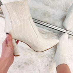 Indie Collection New Arrivals The Kourt - Cream Croc