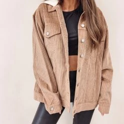 Indie Mae Hooded Cord Jacket Clothes