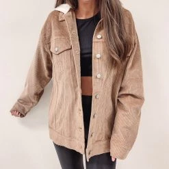 Indie Mae Hooded Cord Jacket Clothes