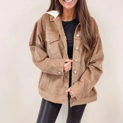 Indie Mae Hooded Cord Jacket Clothes