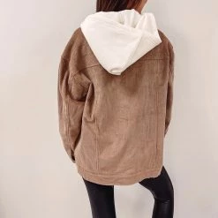 Indie Mae Hooded Cord Jacket Clothes