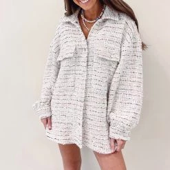 Indie Collection Tweed Shacket