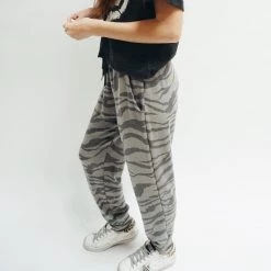 Indie Mae Zebra Print Jogger Clothes