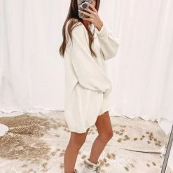 Indie Collection New Arrivals Amanda Sweater Tunic - Cream