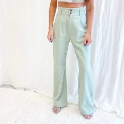Indie Collection Mint Green Trouser Pants